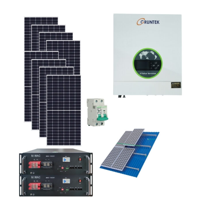 Kit 10kw Gruntek Litio Solarescenter