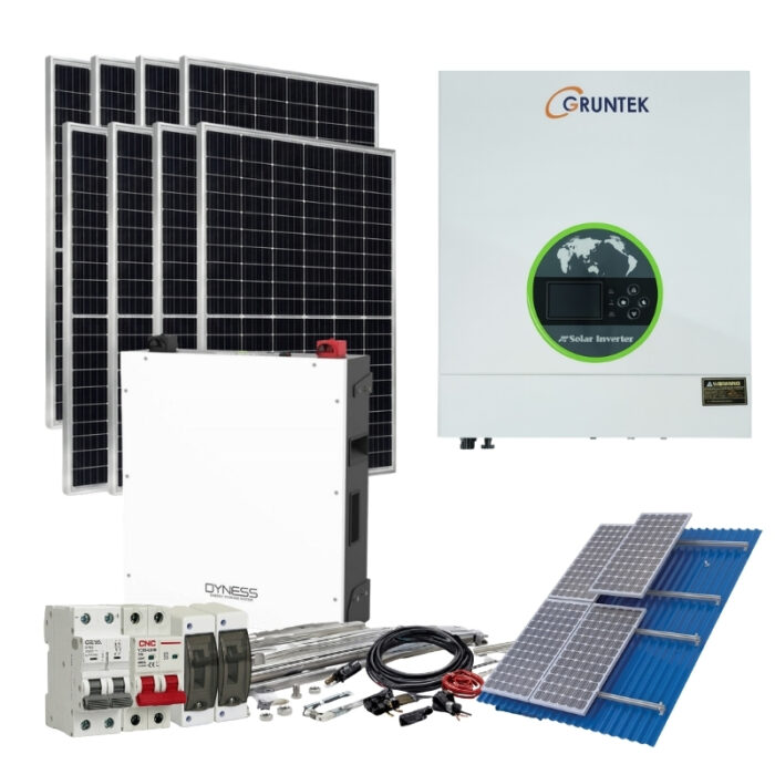 Kit 8000w inicio Gruntek Off Grid