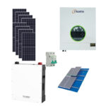 Kit Solar Fotovoltaico 8000W Inicio Gruntek Litio MPPT Híbrido Off Grid