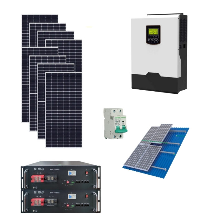 Kit Solar 6200w Premium Full Litio Mppt Híbrido Off Grid