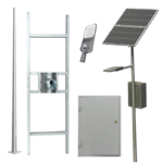 Kit luminaria Solar Led 80w con Poste - Imagen 4