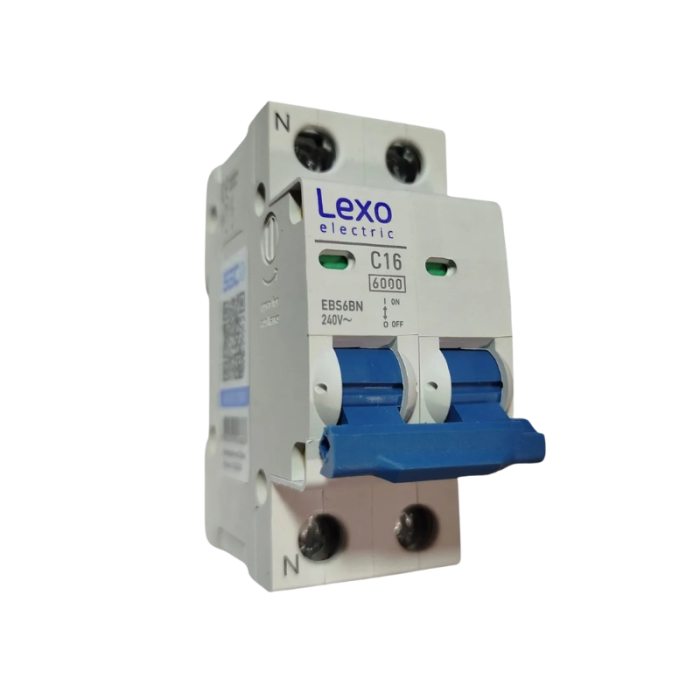 Interruptor Automático Bipolar Lexo 1P+N 16A Curva C 6kA