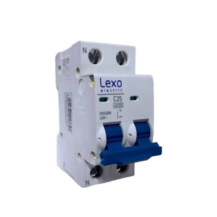 Interruptor Automático Bipolar Lexo 1P+N 25A Curva C 6kA