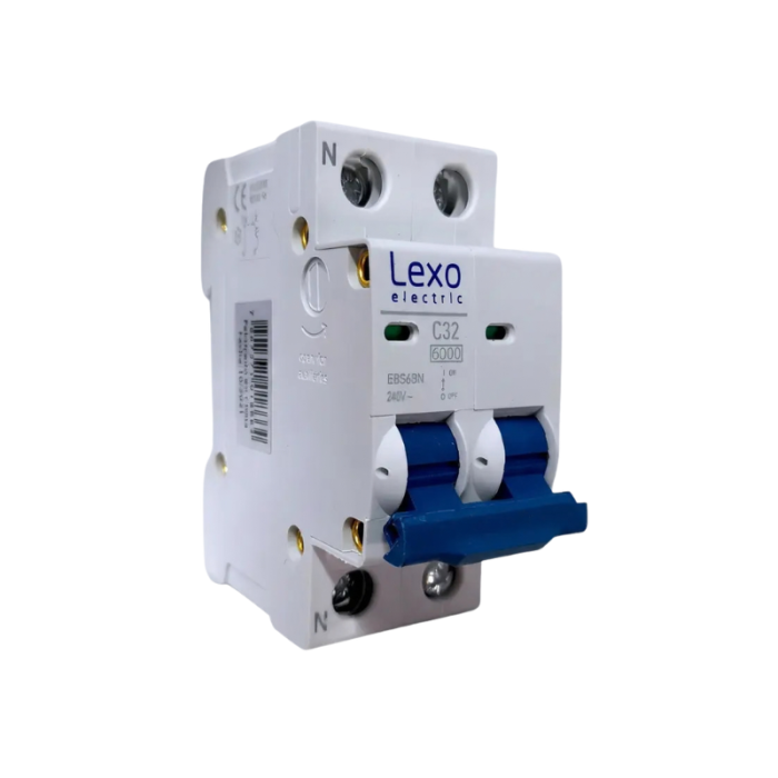 Interruptor Automático Bipolar Lexo 1P+N 32A Curva C 6kA
