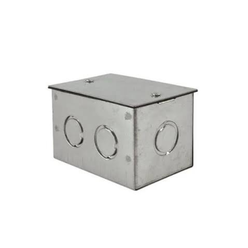 Caja metálica emt con tapa para instalaciones eléctricas y canalización de conductores en proyectos residenciales, comerciales e industriales. Caja metálica emtcon tapa para instalaciones eléctricas y canalización de conductores en proyectos residenciales, comerciales e industriales.