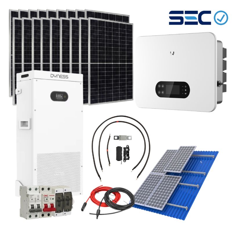 Kit 12kw On Grid Hibrido Kit Solar 12kW Goodwe Litio MPPT Híbrido On Grid - Imagen 1